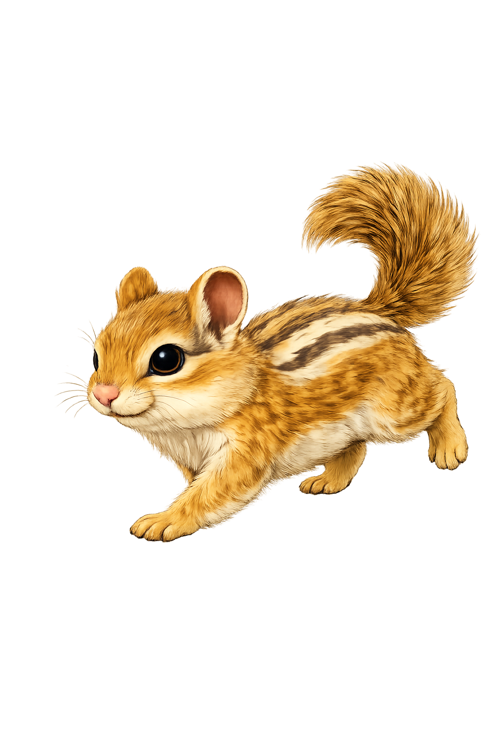 Chippy scampering ahead