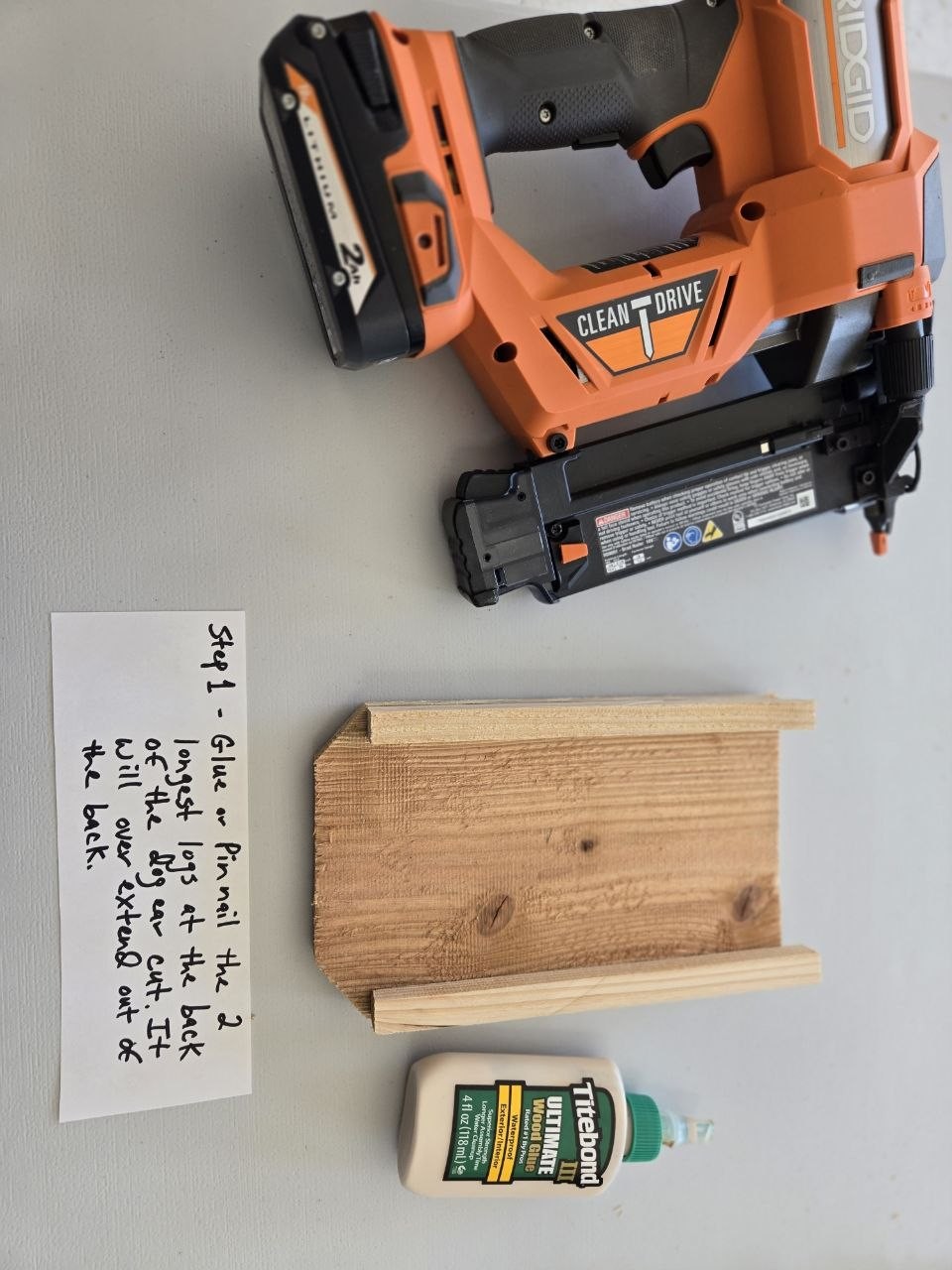 Bird feeder assembly step 1