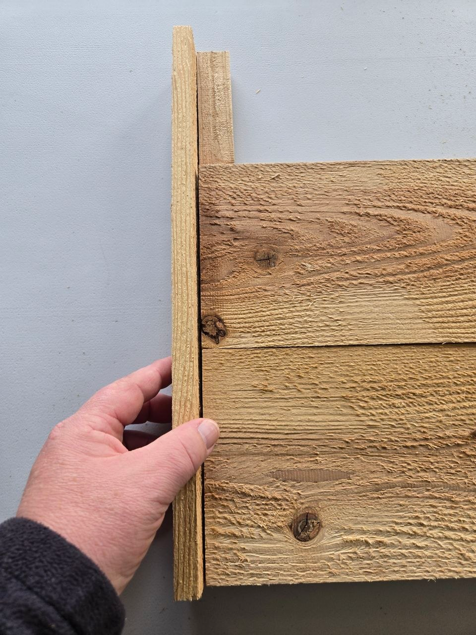 DIY patio garden bed step 1 view b