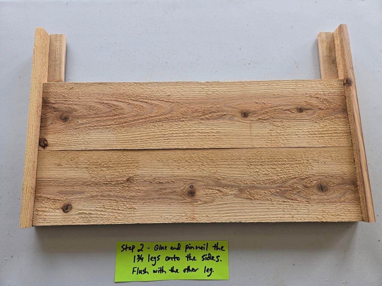 DIY patio garden bed step 2