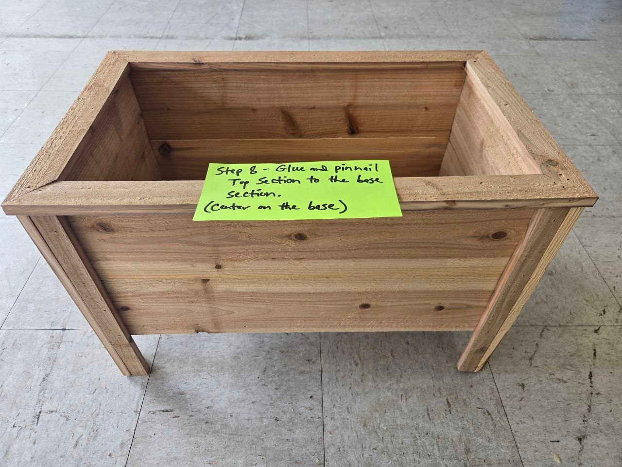 DIY patio garden bed step 8 view b