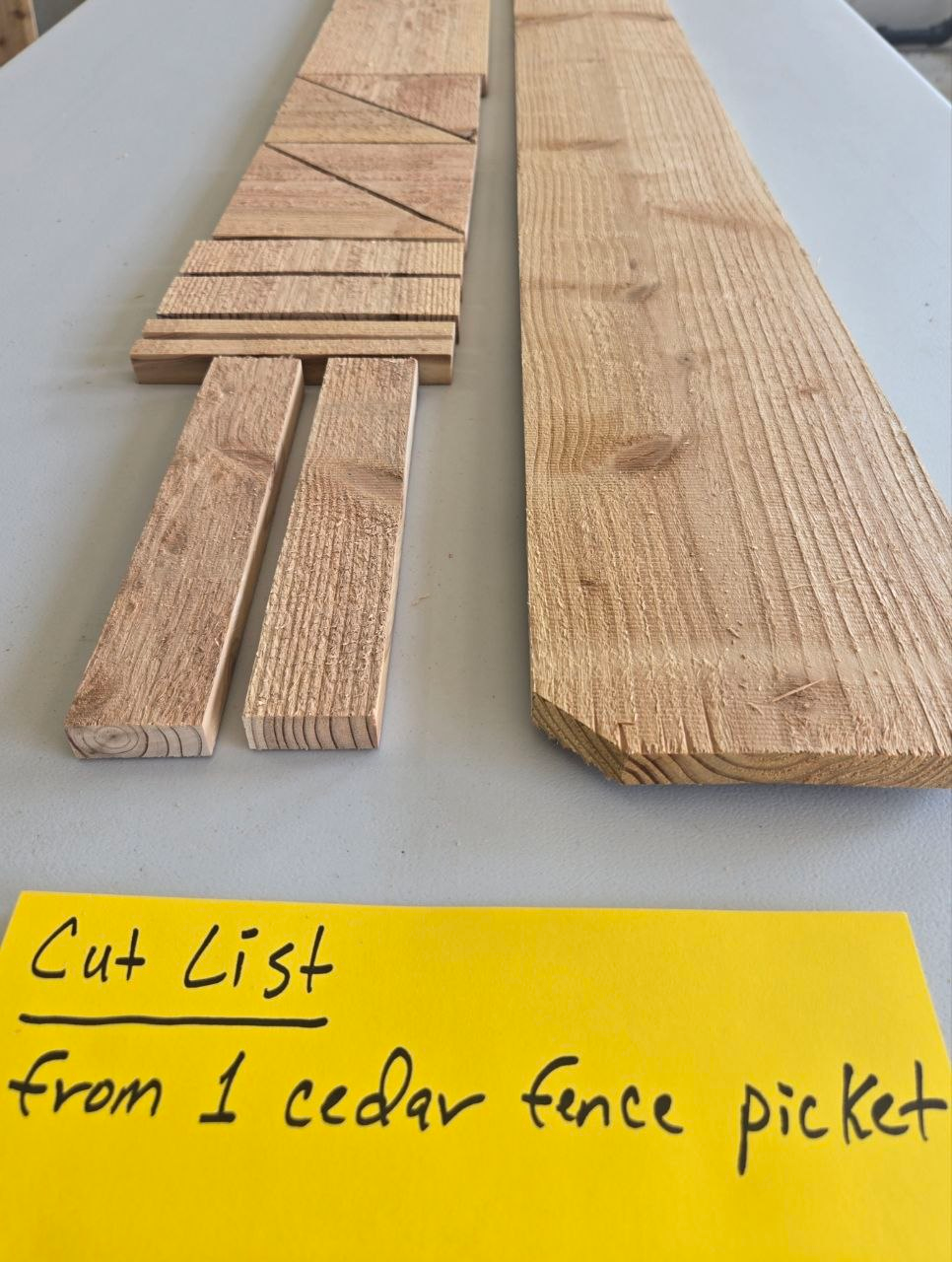 Rain water station cut list side picture